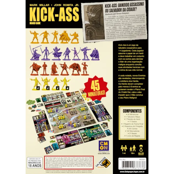 Kick-Ass Board Game - Galápagos Jogos Kick-Ass Board Game - Galápagos Jogos