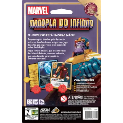 Manopla do Infinito: Um jogo Love Letter - Galápagos Jogos