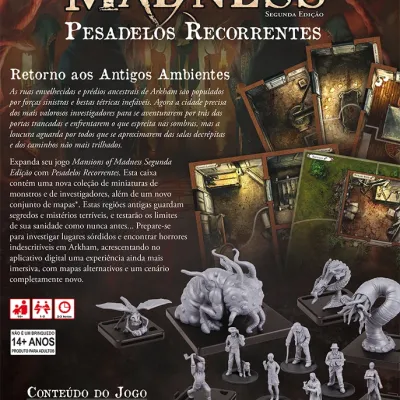 Mansions of Madness Pesadelos Recorrentes (Expansão) - Galápagos Jogos