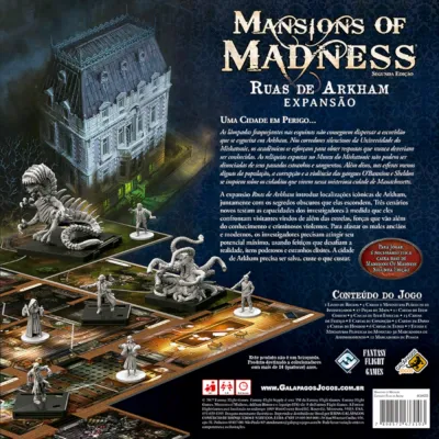 Mansions of Madness Ruas de Arkham (Expansão) - Galápagos Jogos