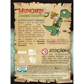Munchkin 09 - Jurássico Sarcástico (Expansão) - Galápagos Jogos