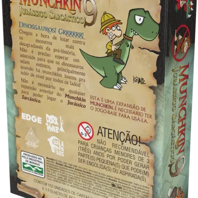 Munchkin 09 - Jurássico Sarcástico (Expansão) - Galápagos Jogos
