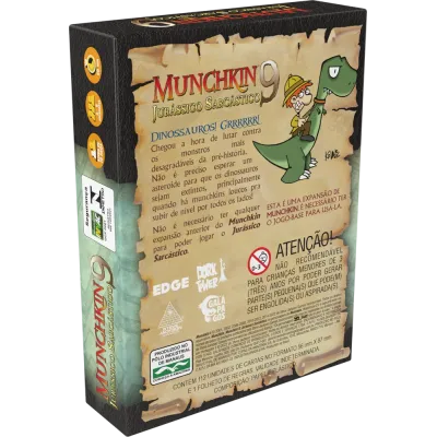 Munchkin 09 - Jurássico Sarcástico (Expansão) - Galápagos Jogos