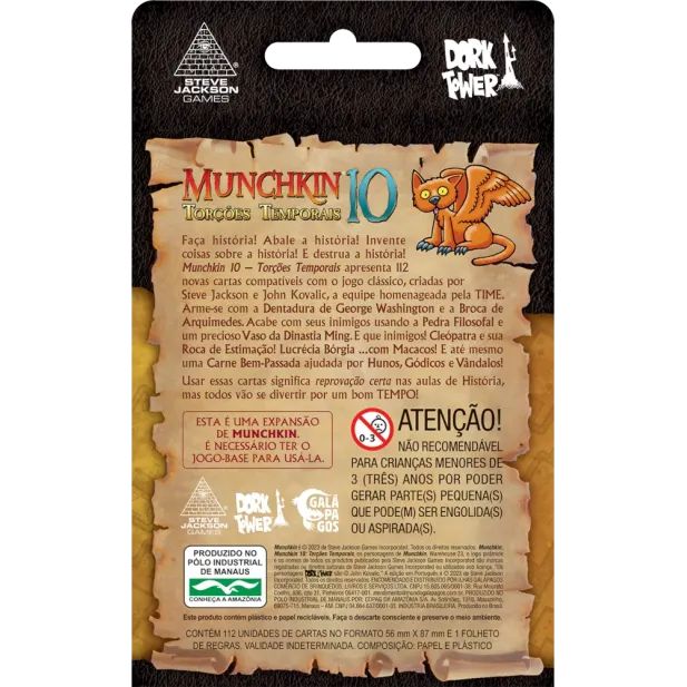 Munchkin 10 - Torções Temporais (Expansão) - Galápagos Jogos