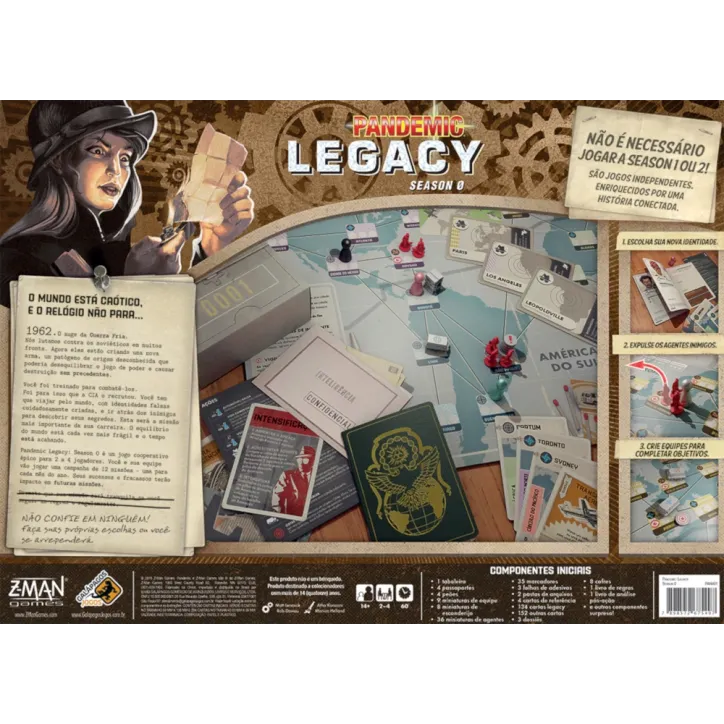 Pandemic Legacy Temporada Zero - Galápagos Jogos