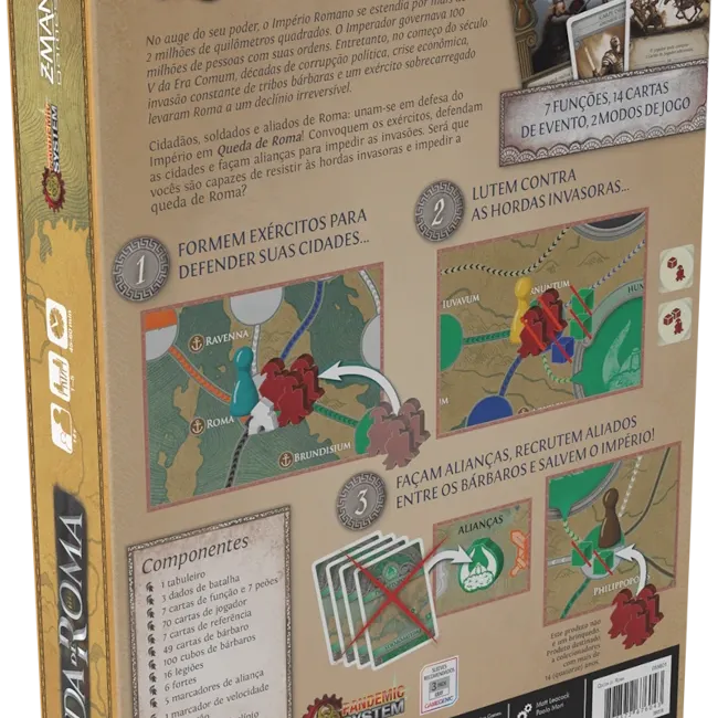 Pandemic Queda de Roma - Galápagos Jogos