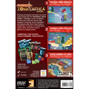 Pandemic: Zona Crítica Europa - Galápagos Jogos