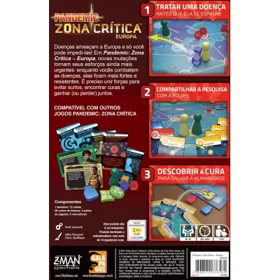 Pandemic: Zona Crítica Europa - Galápagos Jogos