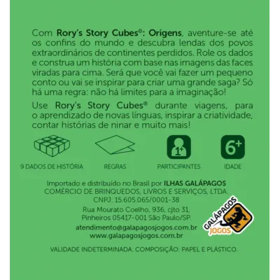 Rory's Story Cubes Origens - Galápagos Jogos