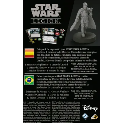 Star Wars Legion - Expansão de Comandante - Diretor Orson Krennic - Galápagos Jogos