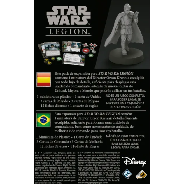 Star Wars Legion - Expansão de Comandante - Diretor Orson Krennic - Galápagos Jogos