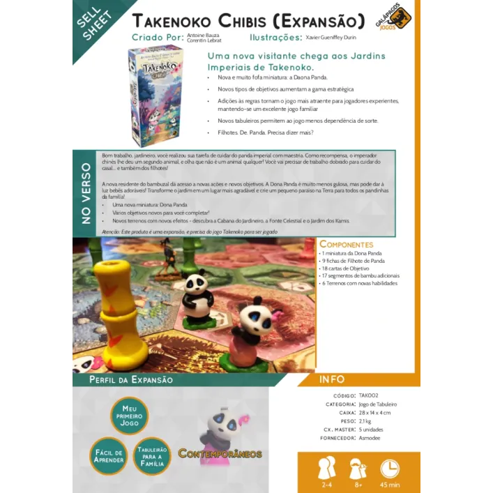 Takenoko: Chibis - Galapagos Jogos