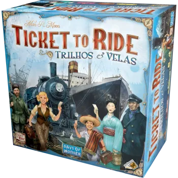 Ticket to Ride Trilhos e Velas - Galápagos Jogos