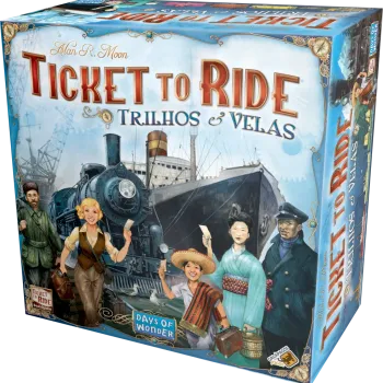 Ticket to Ride Trilhos e Velas - Galápagos Jogos Ticket to Ride Trilhos e Velas - Galápagos Jogos