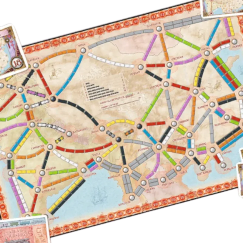 Ticket to Ride Expansão Ásia - Galápagos Jogos