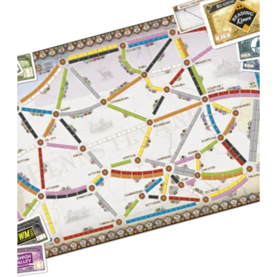 Ticket to Ride Expansão Reino Unido e Pensilvânia - Galápagos Jogos Ticket to Ride Expansão Reino Unido e Pensilvânia - Galápagos Jogos