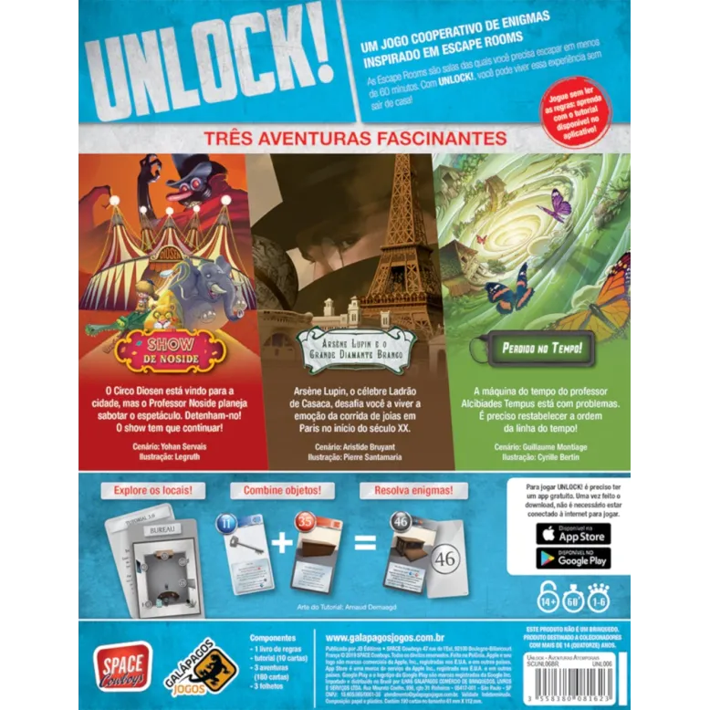 Unlock! Aventuras Atemporais - Galápagos Jogos