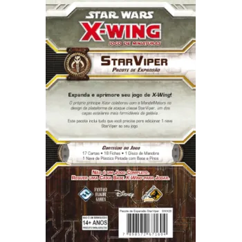 Star Wars X-Wing - Pacote de Expansão: Star Viper - Galápagos Jogos Star Wars X-Wing - Pacote de Expansão: Star Viper - Galápagos Jogos