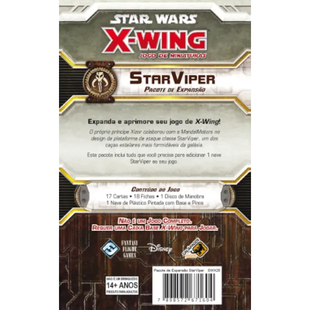 Star Wars X-Wing - Pacote de Expansão: Star Viper - Galápagos Jogos