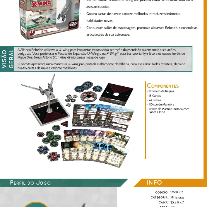 Star Wars X-Wing - Pacote de Expansão: U-Wing - Galápagos Jogos Star Wars X-Wing - Pacote de Expansão: U-Wing - Galápagos Jogos