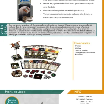 Star Wars X-Wing - Pacote de Expansão: Quadjumper - Galápagos Jogos