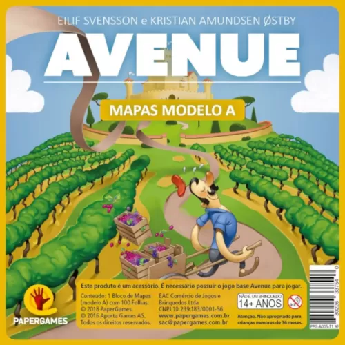Avenue: Bloco de Mapas Modelo A - Papergames