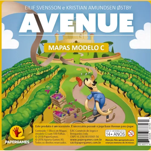 Avenue: Bloco de Mapas Modelo C - Papergames