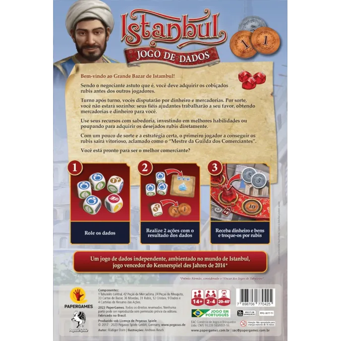 Istanbul: Jogo de Dados - Papergames