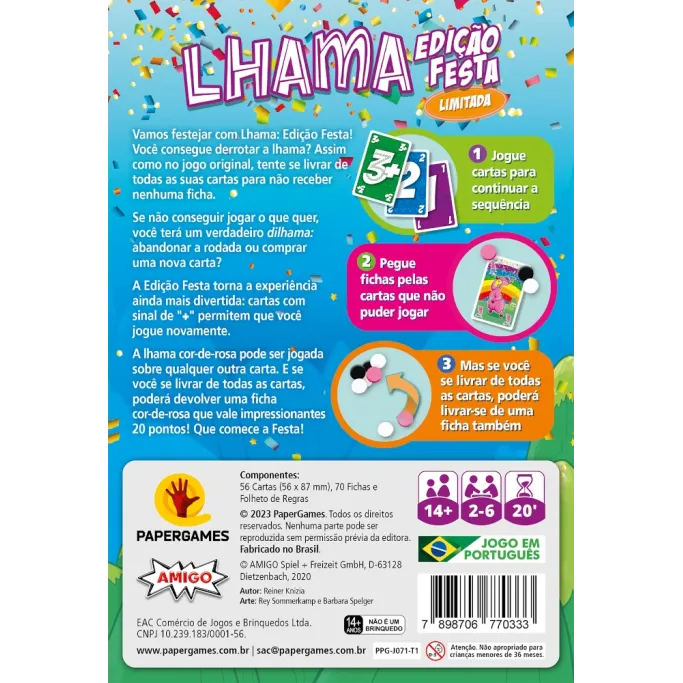 Lhama: Edição Festas - Papergames
