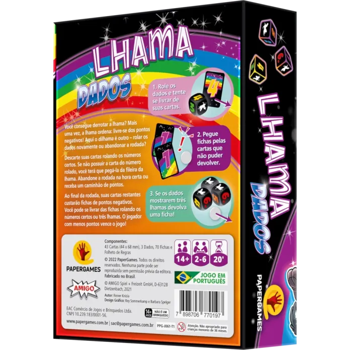 Lhama Dados - Papergames Lhama Dados - Papergames