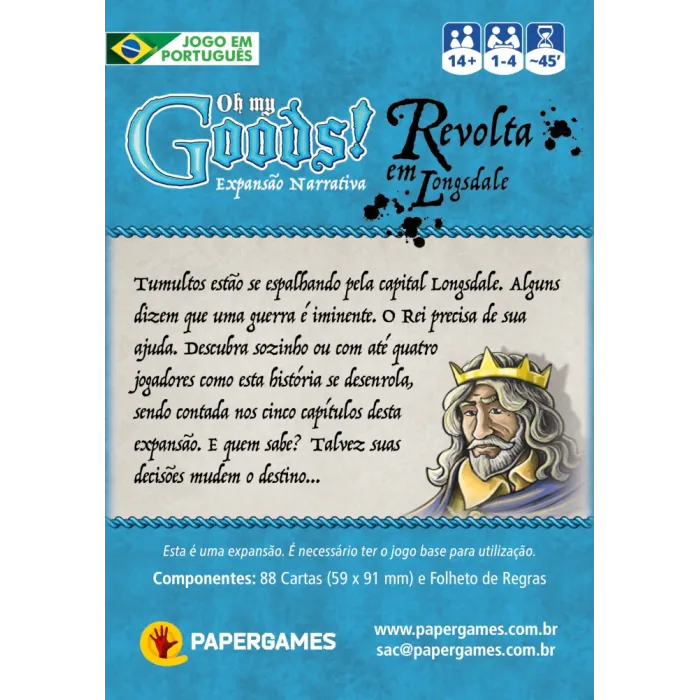 Oh My Goods!: Revolta em Longsdale - Papergames