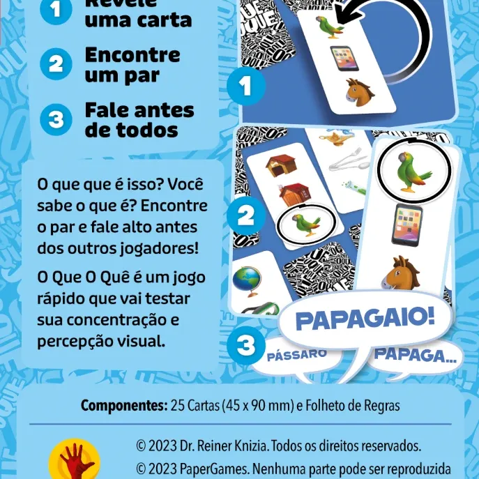 O Que O Quê - Papergames