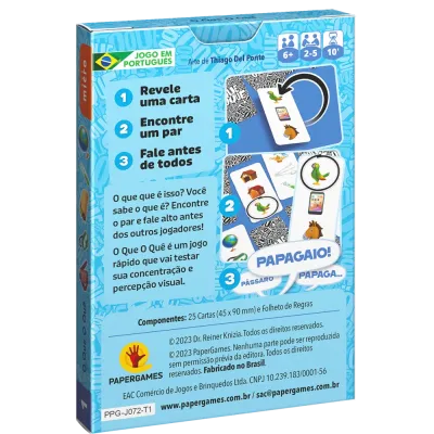 O Que O Quê - Papergames
