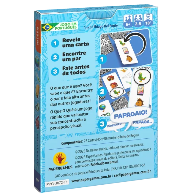 O Que O Quê - Papergames