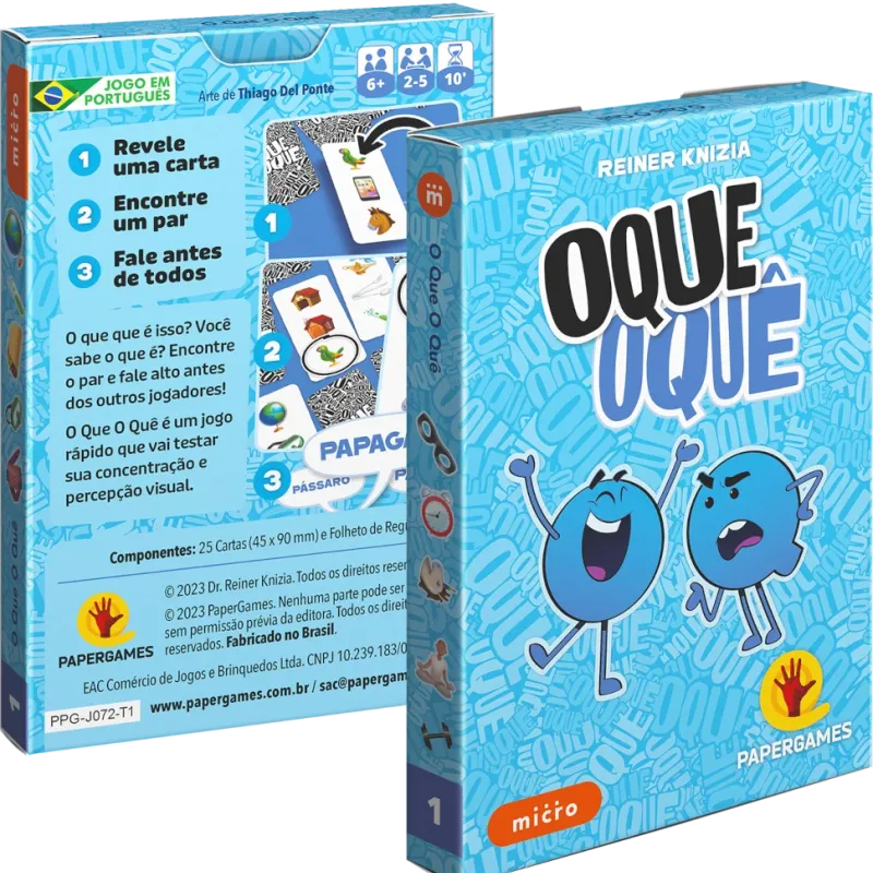 O Que O Quê - Papergames