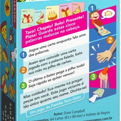 Taco Chapéu Bolo Presente Pizza - Papergames