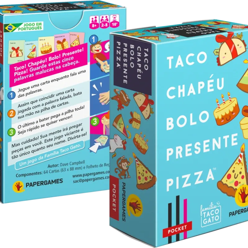 Taco Chapéu Bolo Presente Pizza - Papergames
