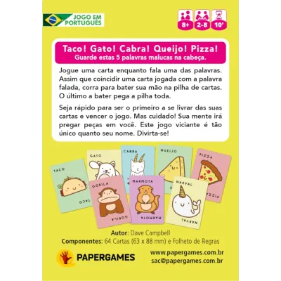 Taco Gato Cabra Queijo Pizza - Papergames