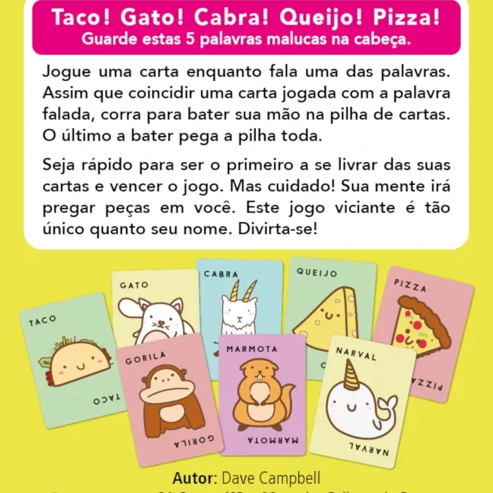 Taco Gato Cabra Queijo Pizza - Papergames Taco Gato Cabra Queijo Pizza - Papergames