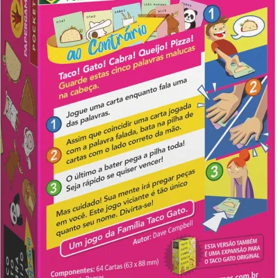 Taco Gato Cabra Queijo Pizza: ao Contrário - Papergames