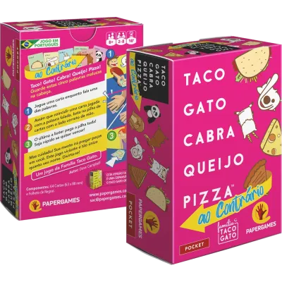 Taco Gato Cabra Queijo Pizza: ao Contrário - Papergames