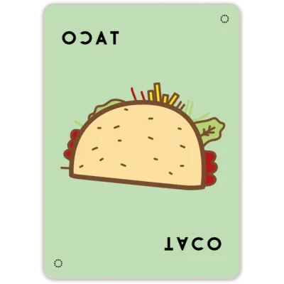 Taco Gato Cabra Queijo Pizza: ao Contrário - Papergames