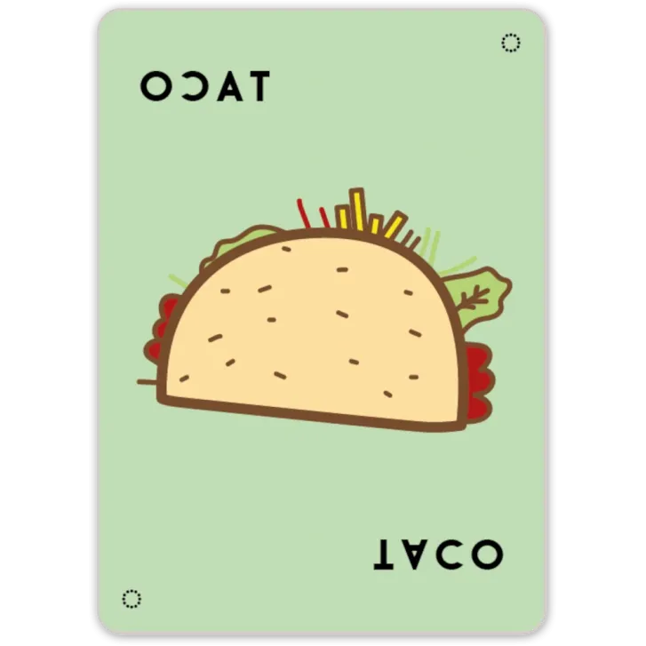 Taco Gato Cabra Queijo Pizza: ao Contrário - Papergames