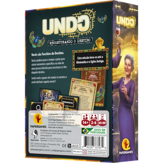 UNDO: Maldição do Passado - Papergames
