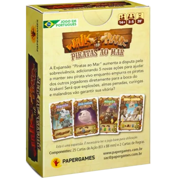 Walk The Plank Expansão “Piratas ao Mar” - Papergames Walk The Plank Expansão “Piratas ao Mar” - Papergames