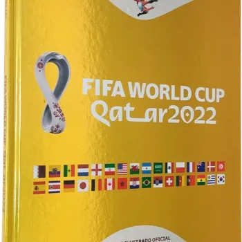 Copa do Mundo 2022 - Álbum Capa Dura Dourado (FIFA World Cup Qatar 2022)