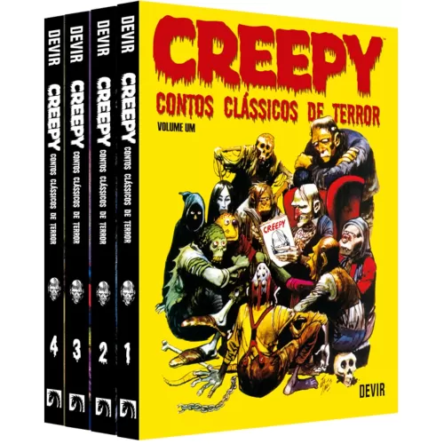 Pack Creepy Contos Clássicos de Terror - Vol. 01 a 04