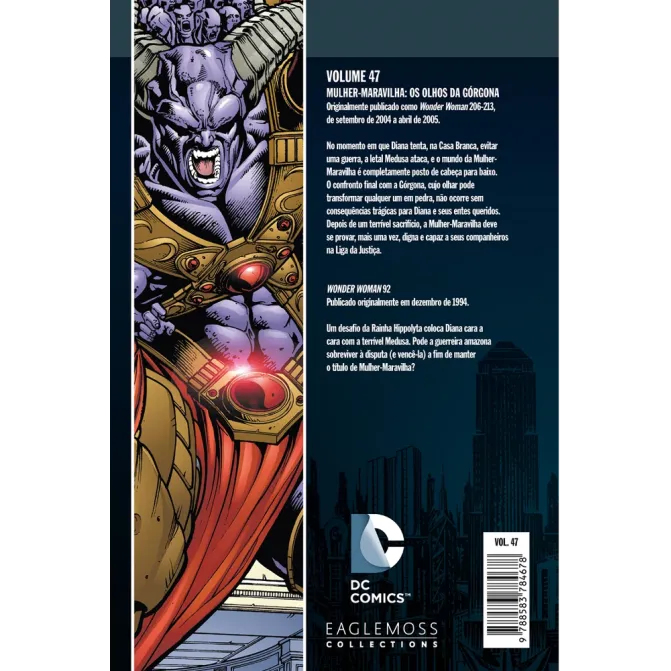 DC Comics Coleção de Graphic Novels Vol. 47 - Mulher-Maravilha: Os Olhos da Górgona - Eaglemoss