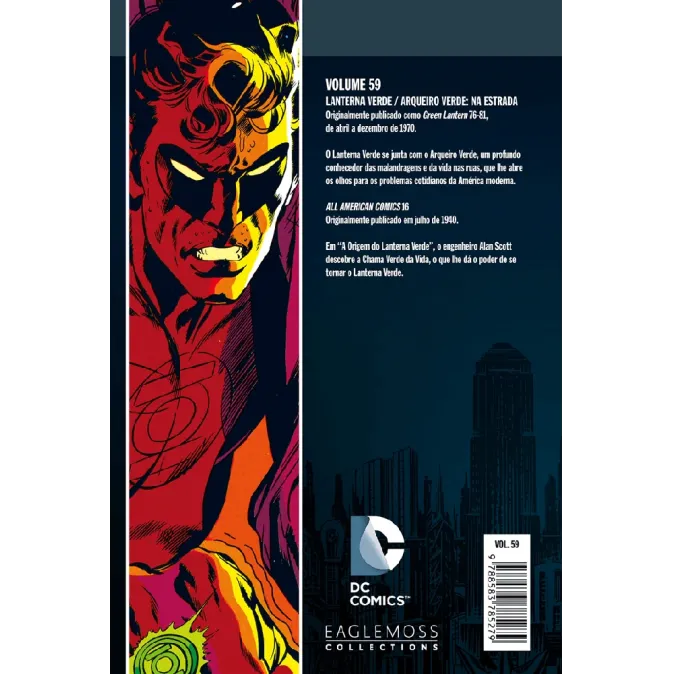 DC Comics Coleção de Graphic Novels Vol. 59 - Lanterna Verde/Arqueiro Verde: Na Estrada - Eaglemoss