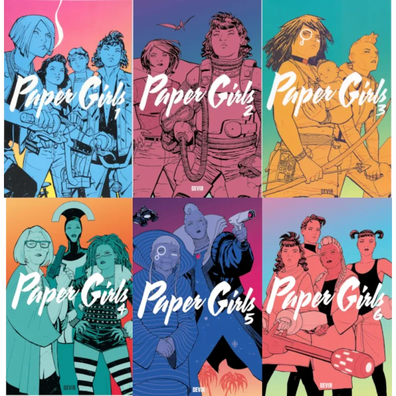 Paper Girls - Vols. 01, 02, 03, 04, 05 e 06